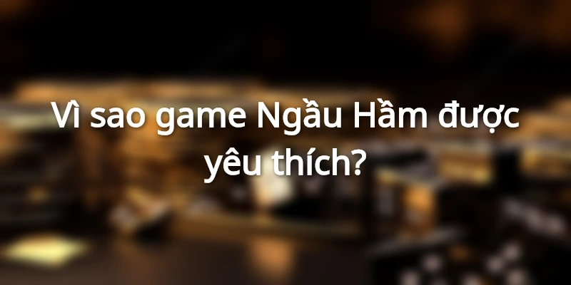 Các ưu điểm nổi bật của bài Ngầu Hầm